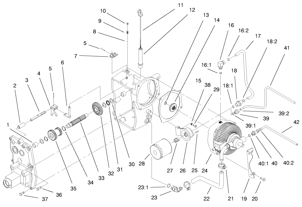 Hydro Trans Axle Assembly (continued)