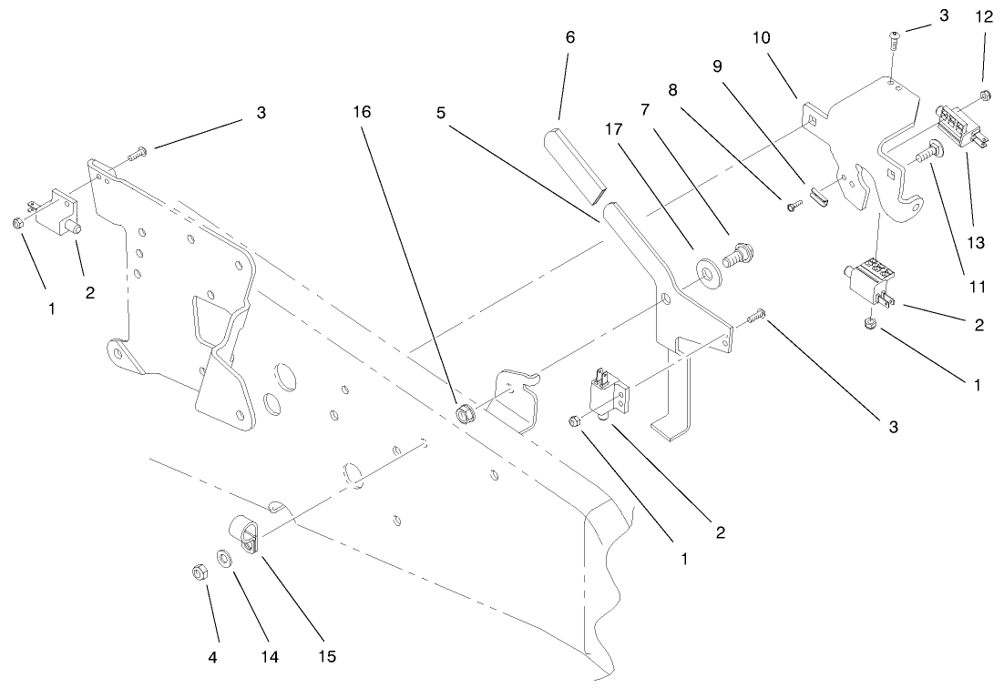 Upper Parking Brake Assembly
