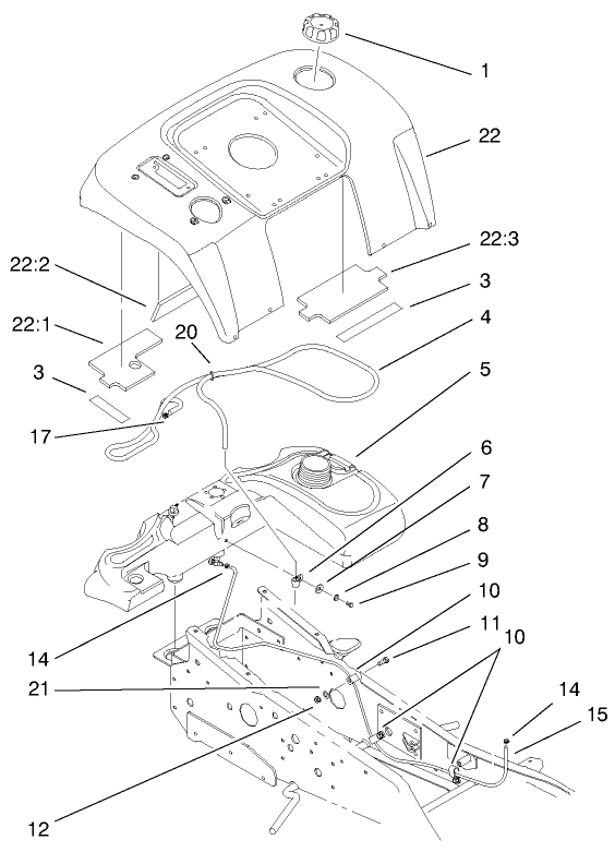 Fender And Fuel System Assembly