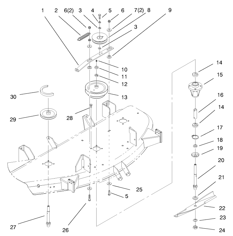 Spindle And Blade Assembly