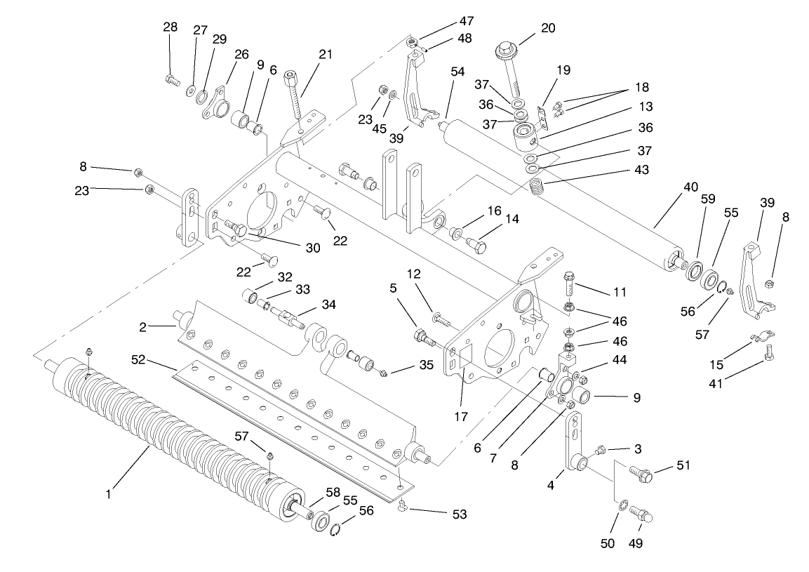 Rollers & Bedbar Assembly (continued)