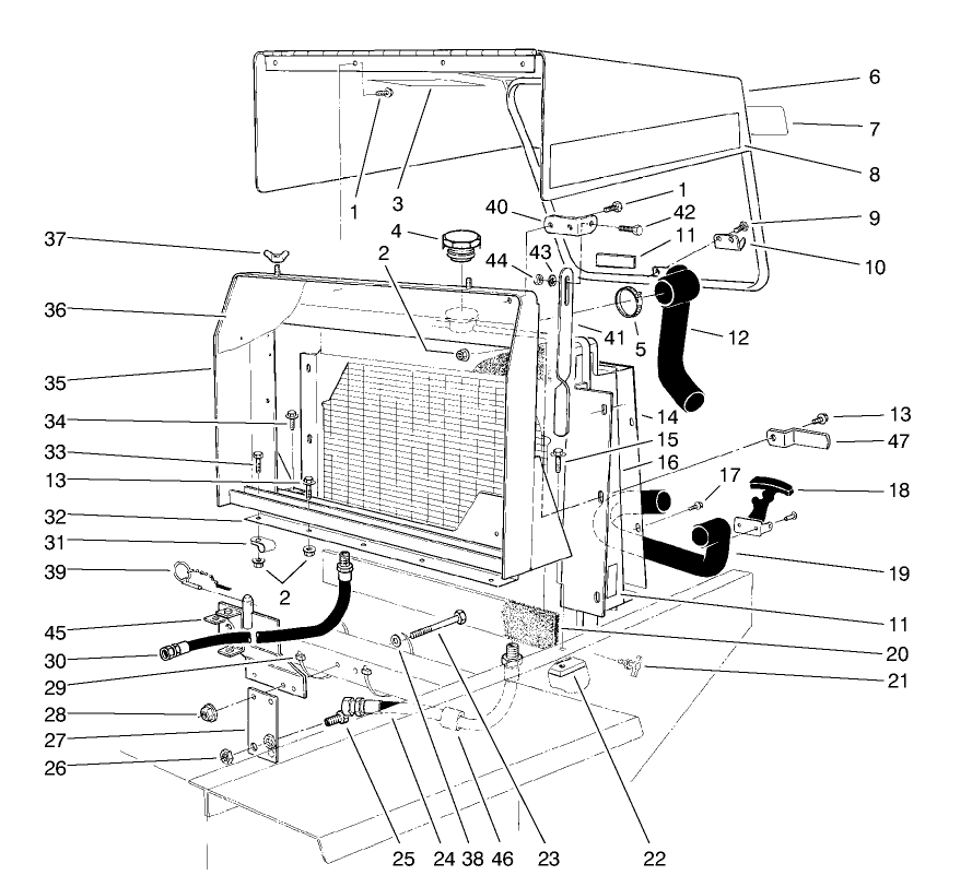 Radiator & Hood Assembly