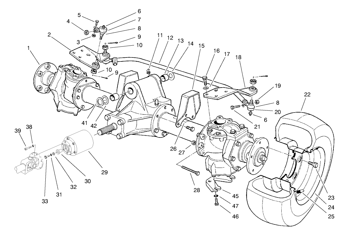 Steerable Axle Assembly
