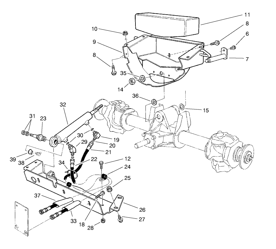 Axle Support & Steering Cross Member