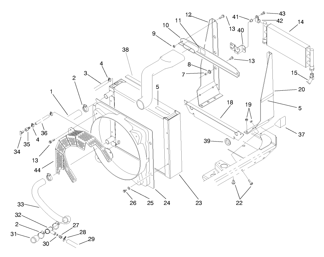 Radiator and Cooler Assembly