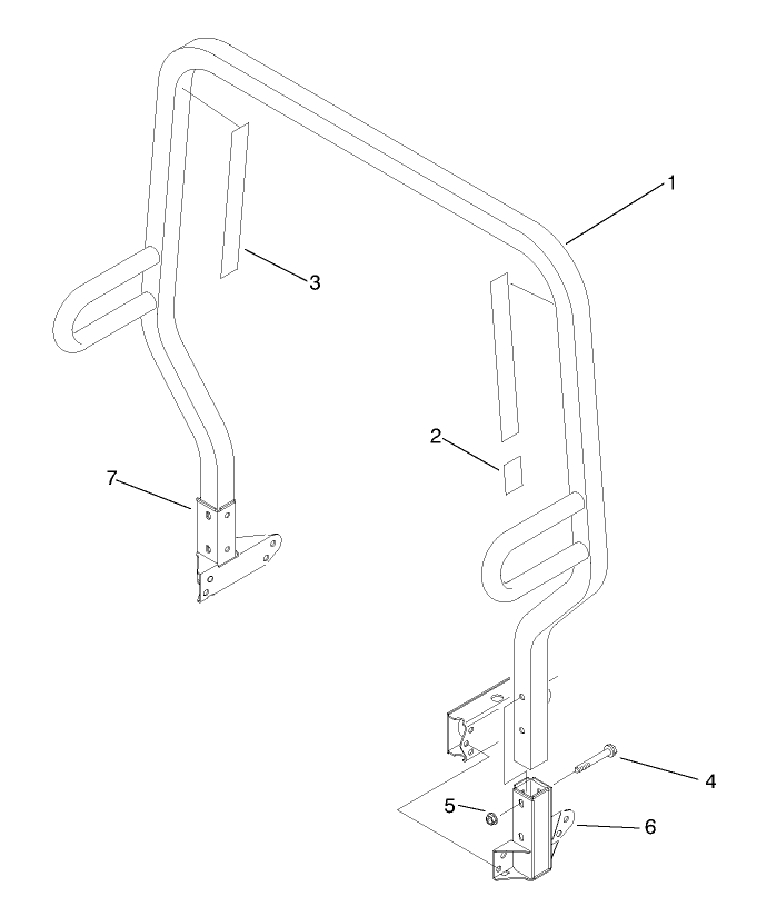 Roll Over Protection System (r.o.p.s.) Assembly