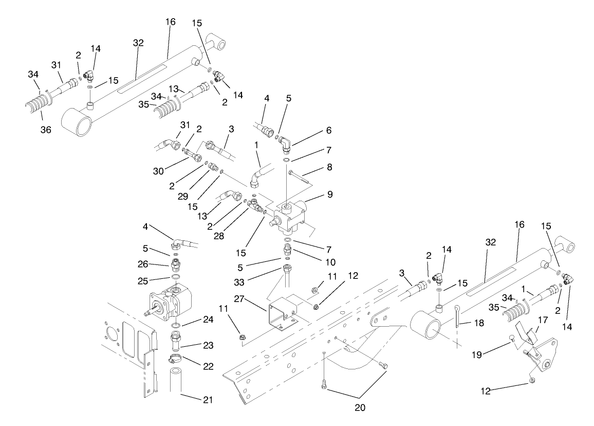 Lift Valve & Cylinder Assembly