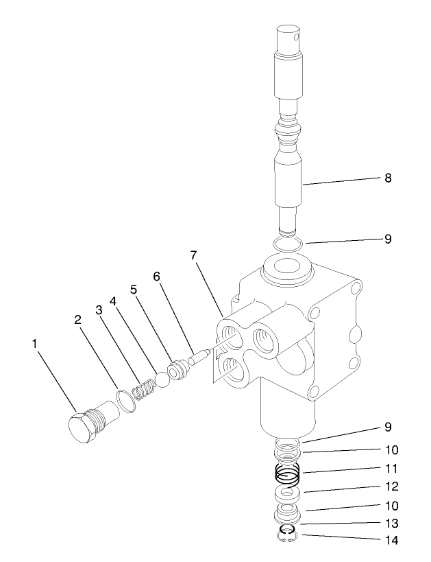 Lift Control Valve Assembly No. 43-1950