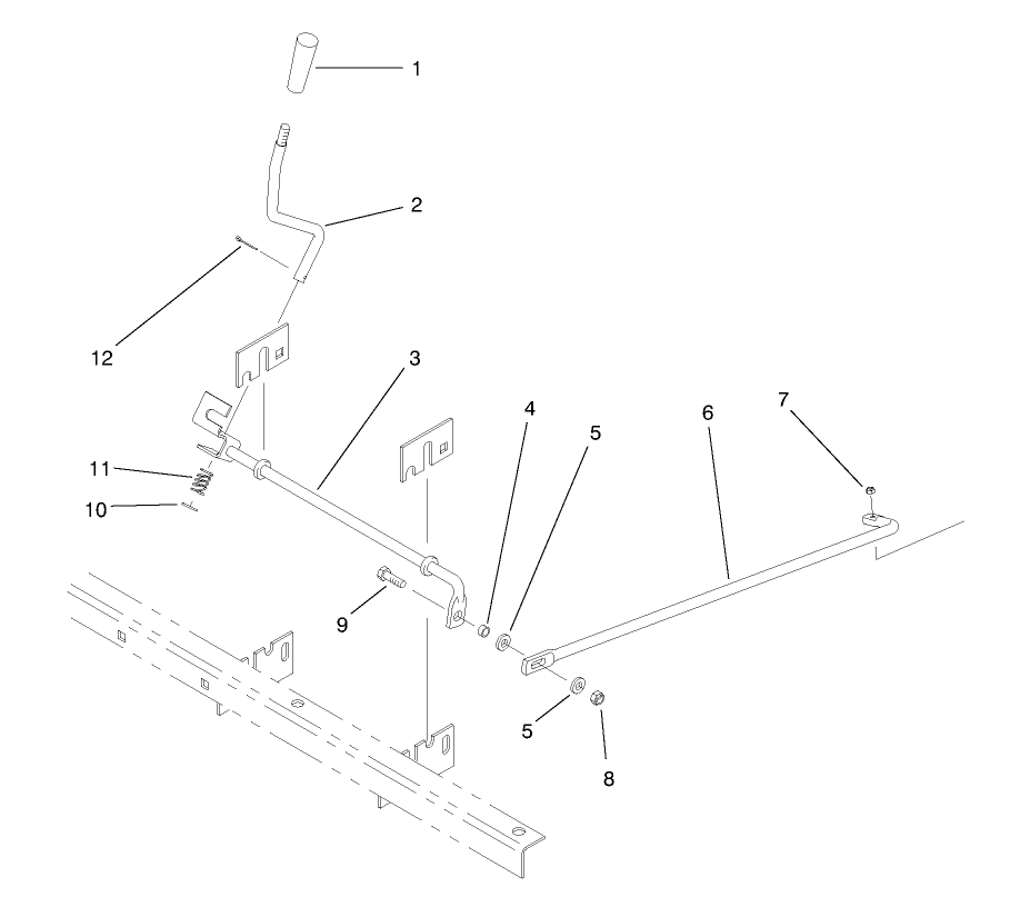 Remote Hydraulics Control Lever Model 07200tc
