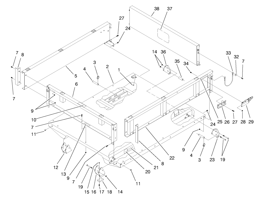 Bed & Bed Side Assembly (model 07202)