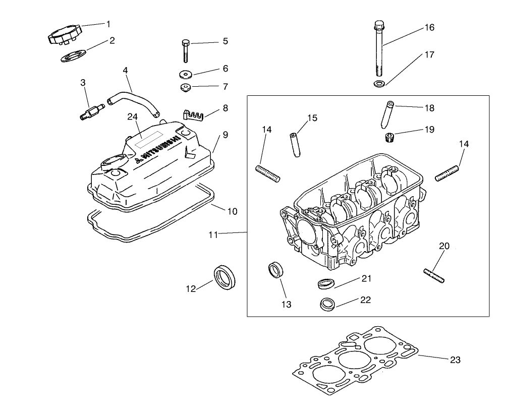 Rocker Cover & Cylinder Head Assembly