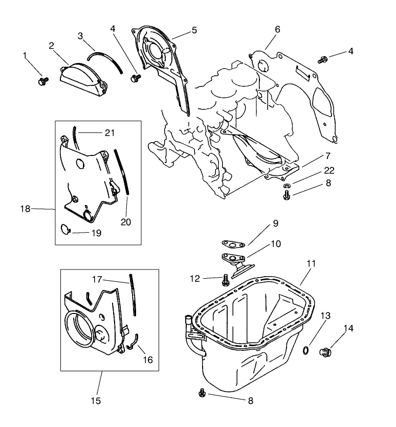 Covers & Oil Pan Assembly