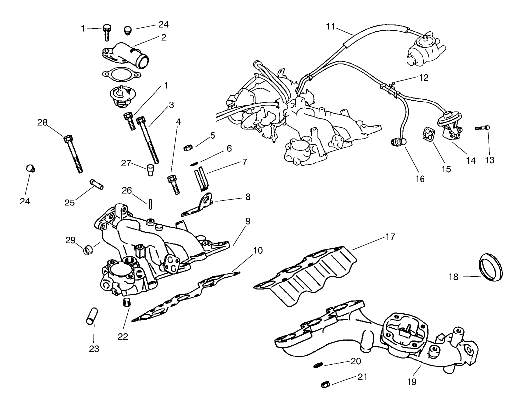 Exhaust & Intake Manifold Assembly