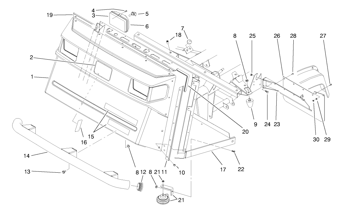 Front Bumper & Hood Assembly