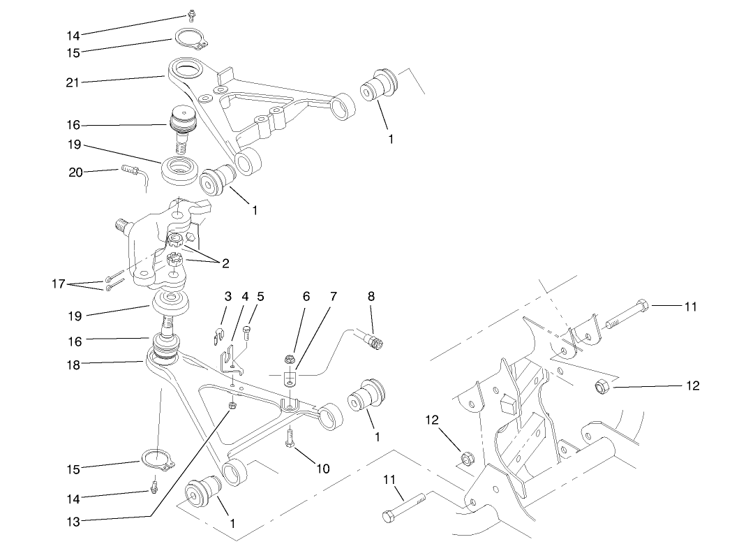 Front Suspension Control Arm Assembly