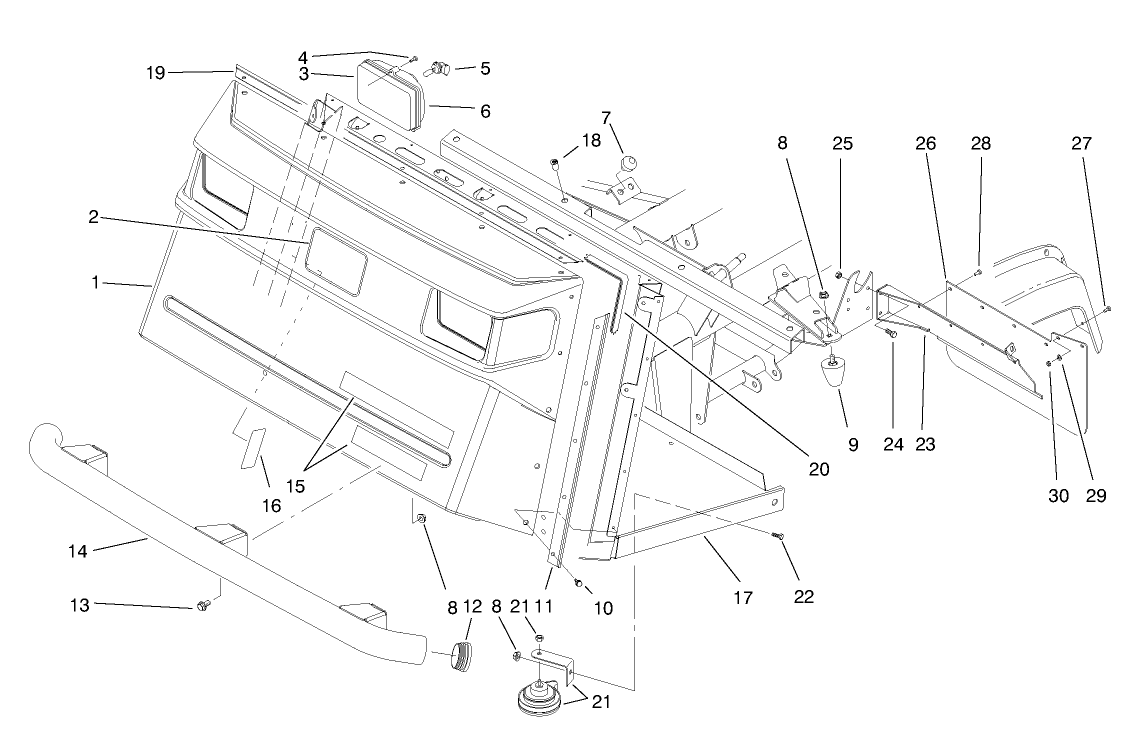 Front Bumper & Hood Assembly