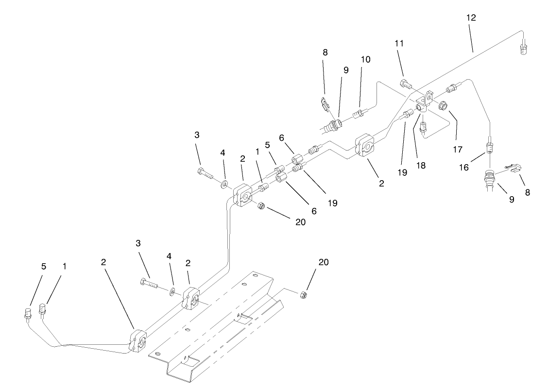 Hydraulic Brake Line Routing Assembly
