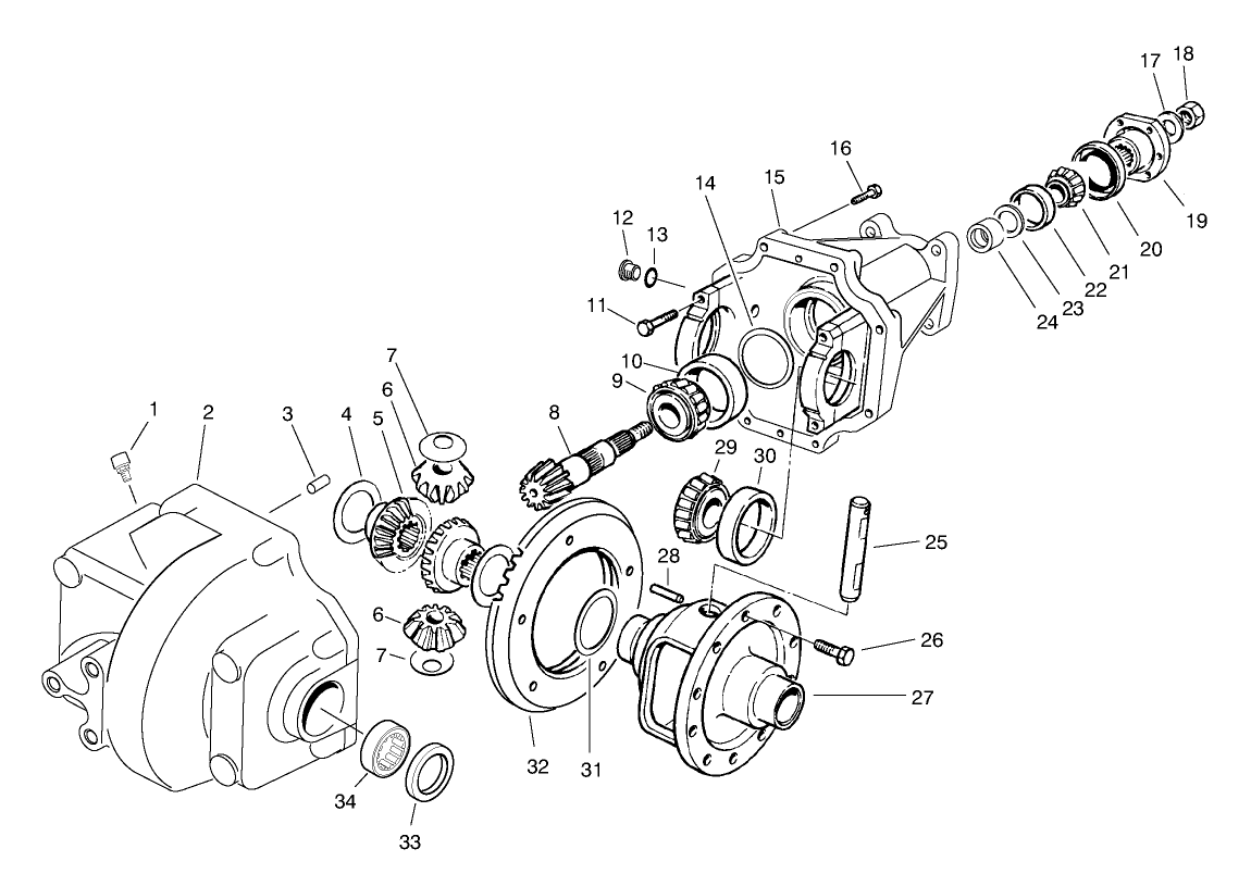 Front Differential Assembly No. 93-7054