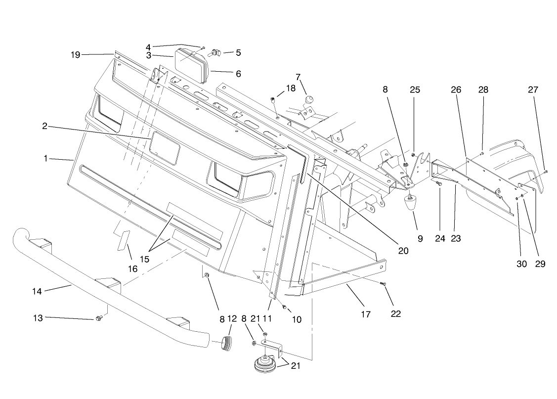 Front Bumper & Hood Assembly
