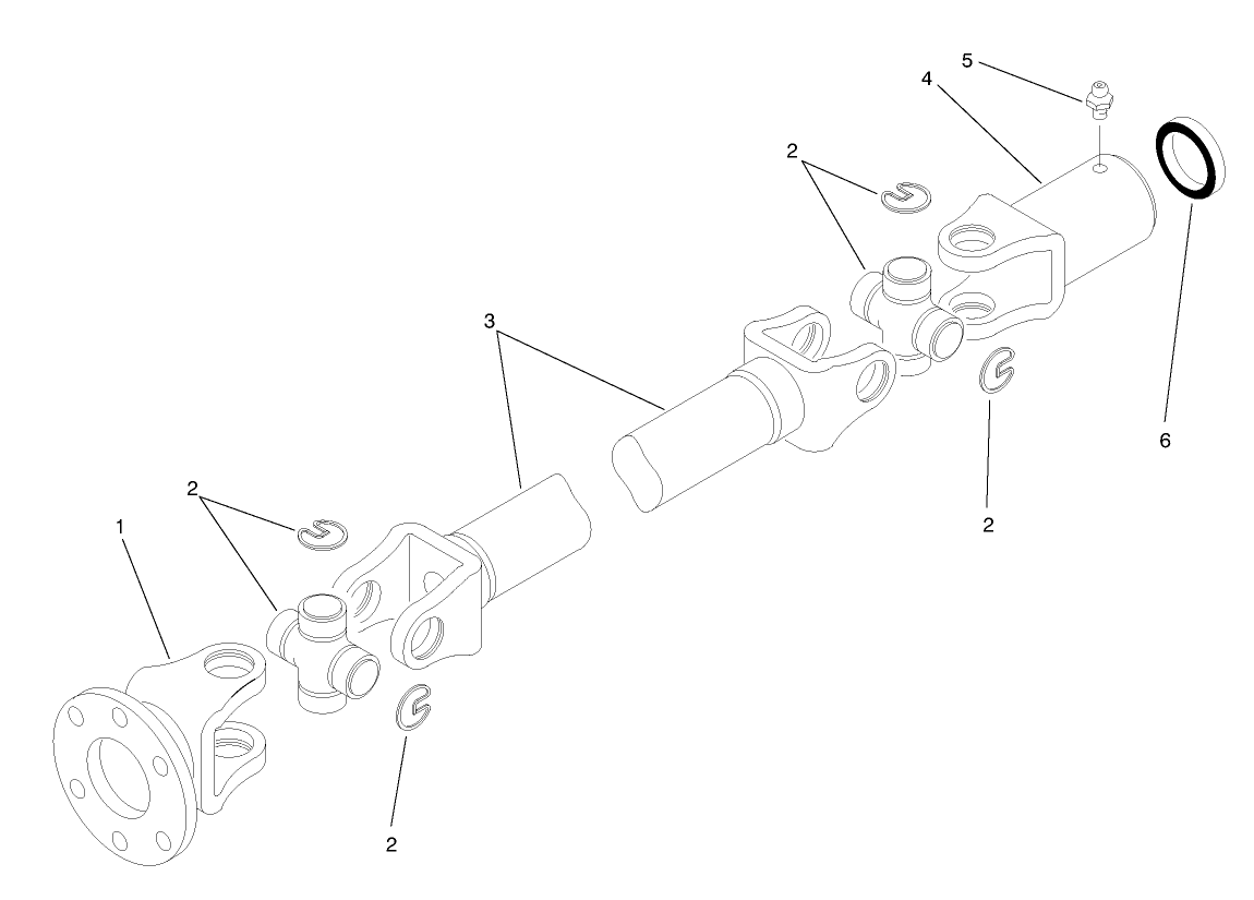 Differential Driveshaft Assembly No. 93-7116