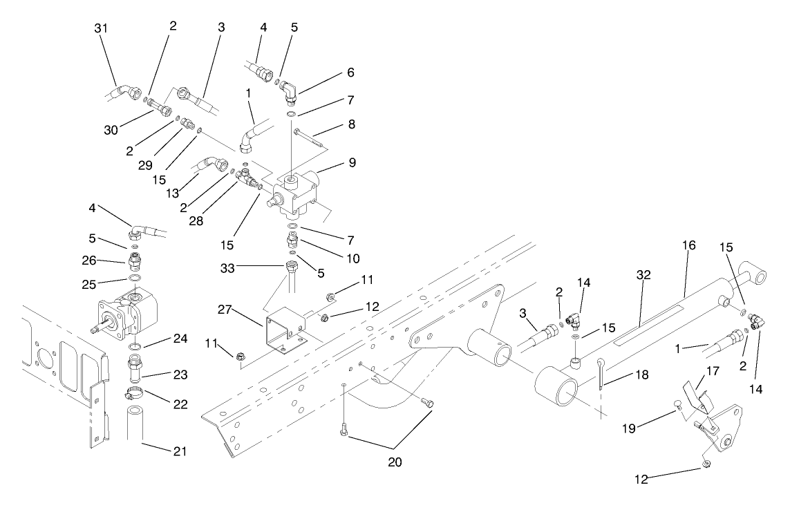 Lift Valve & Cylinder Assembly