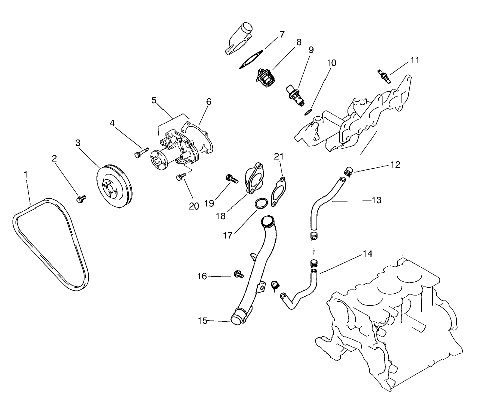 Water Pump & Thermostat Assembly