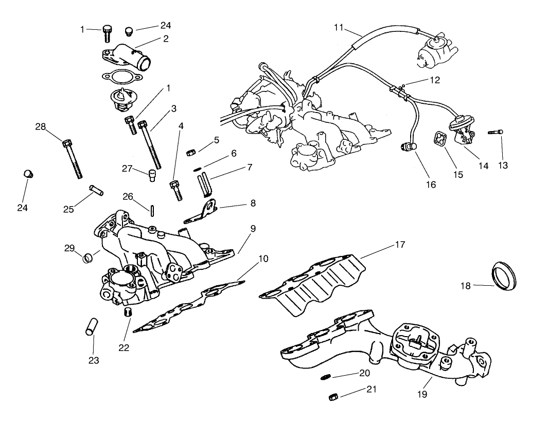 Exhaust & Intake Manifold Assembly