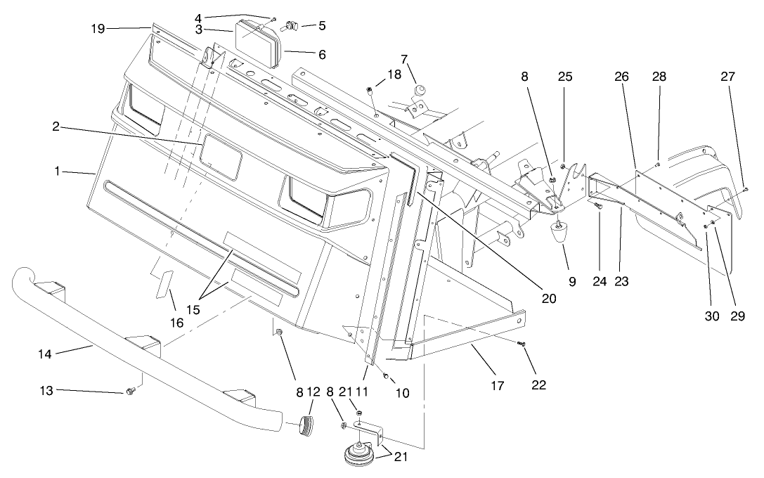 Front Bumper & Hood Assembly