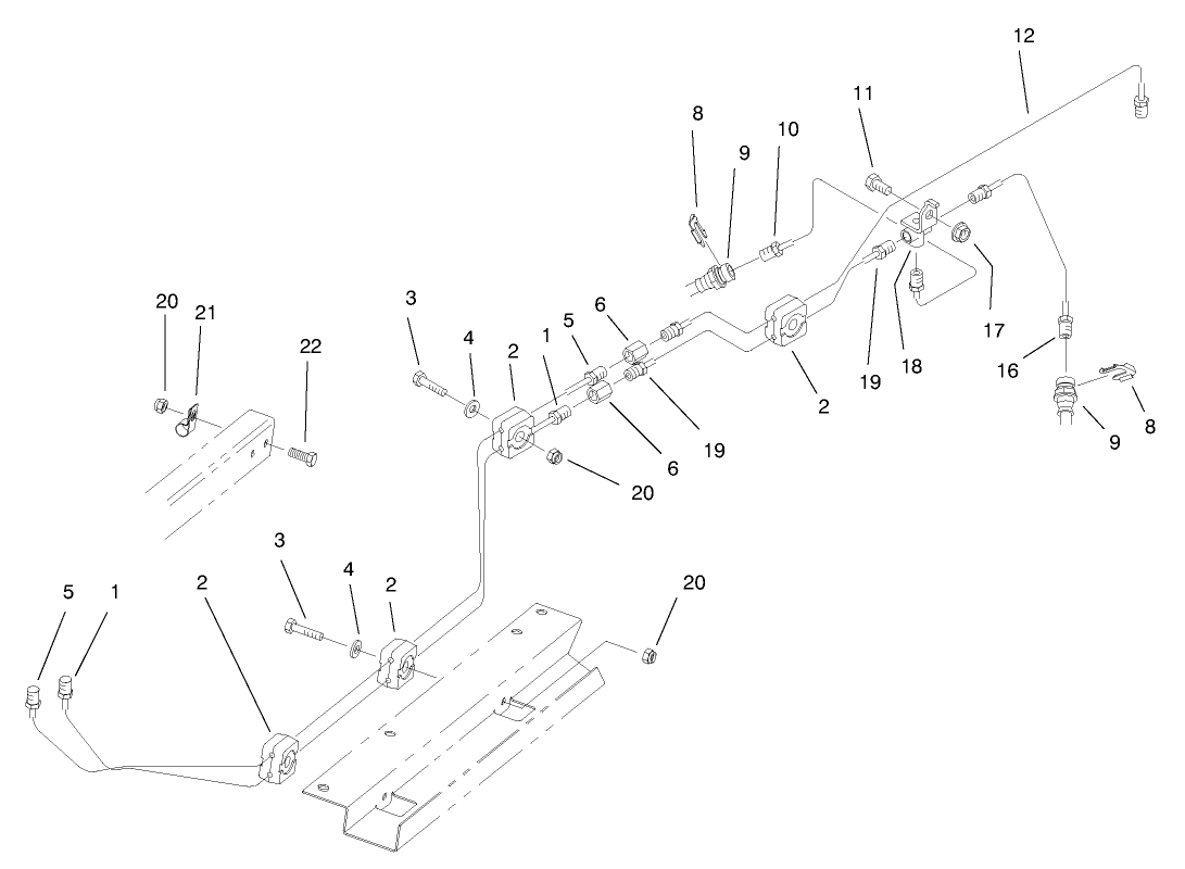 Hydraulic Brake Line Routing Assembly