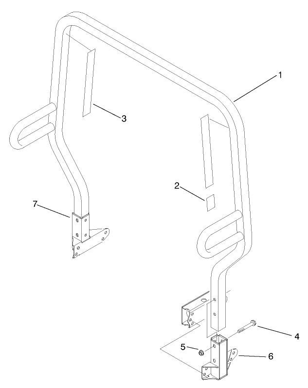 Roll Over Protection System (r.o.p.s.) Assembly