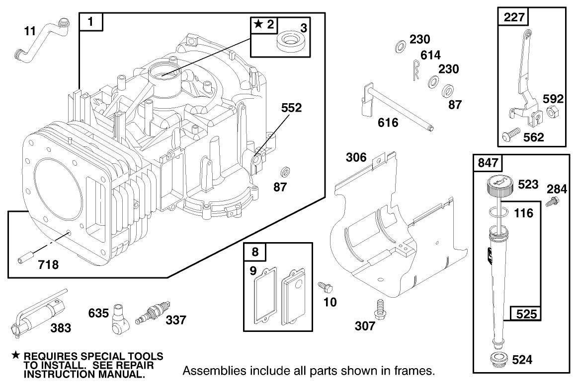 Engine Briggs & Stratton Model 28n707-1131-E1