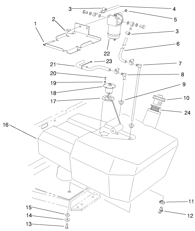 Fuel Tank & Filter Assembly