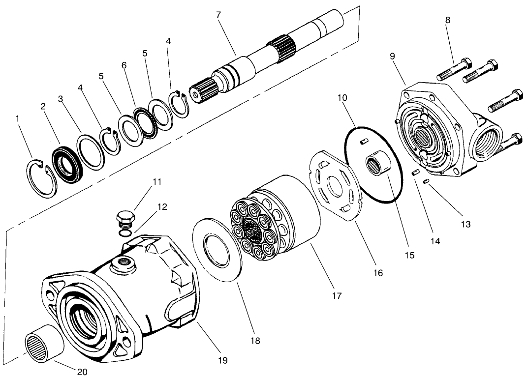 Hydraulic Motor Assembly No. 92-7385