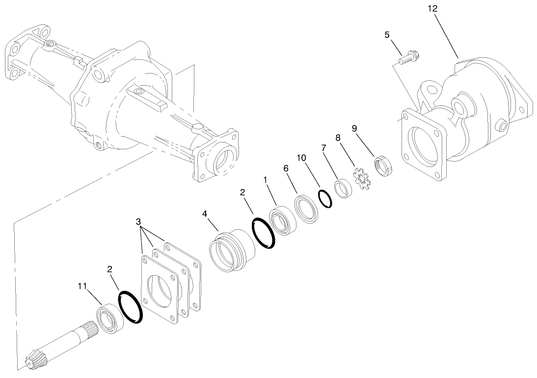 Sleeve Assembly Axle No. 93-7780 (model No. 03801 Only)