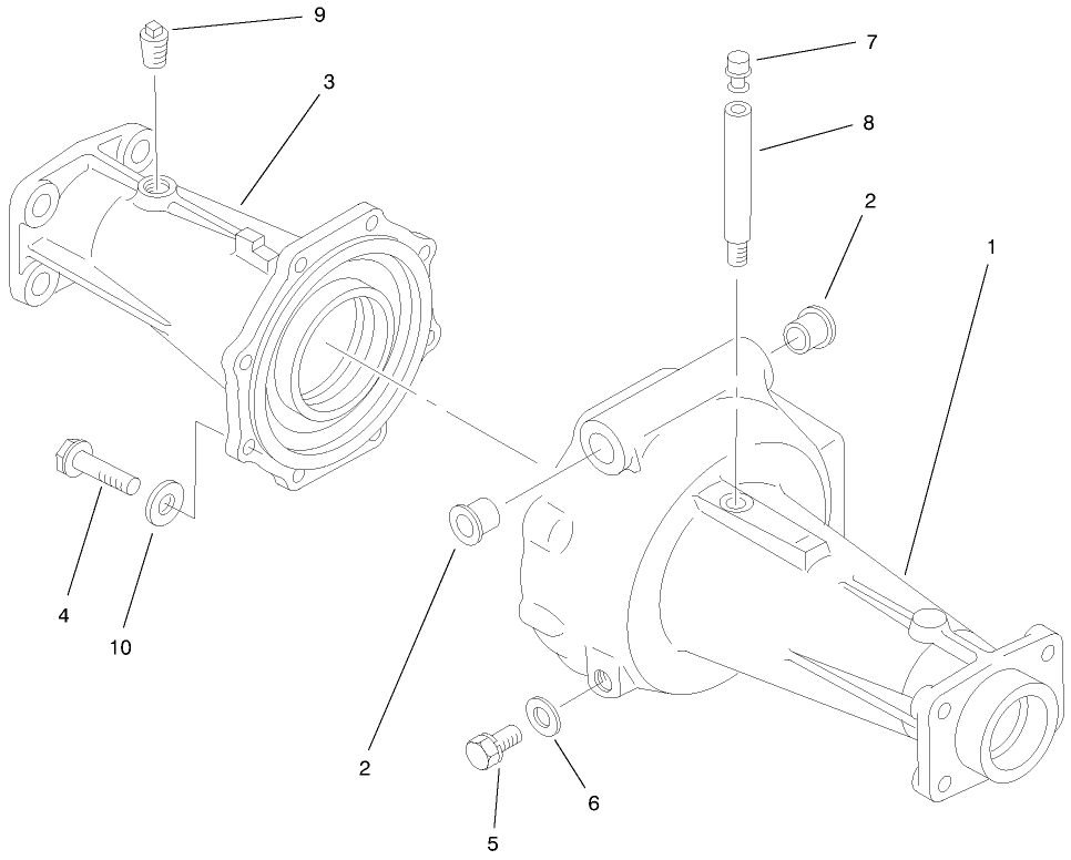 Axle Housing Assembly Axle No. 93-7780 (model No. 03801 Only)
