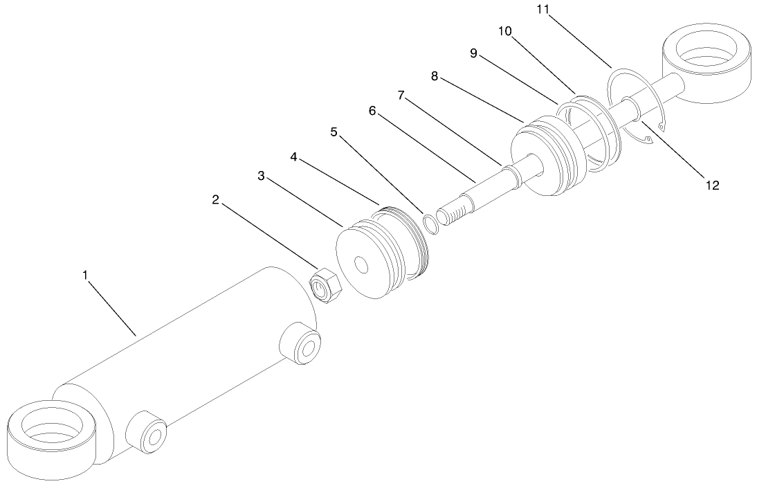 Hydraulic Cylinder No. 94-8141 (model No. 03801)