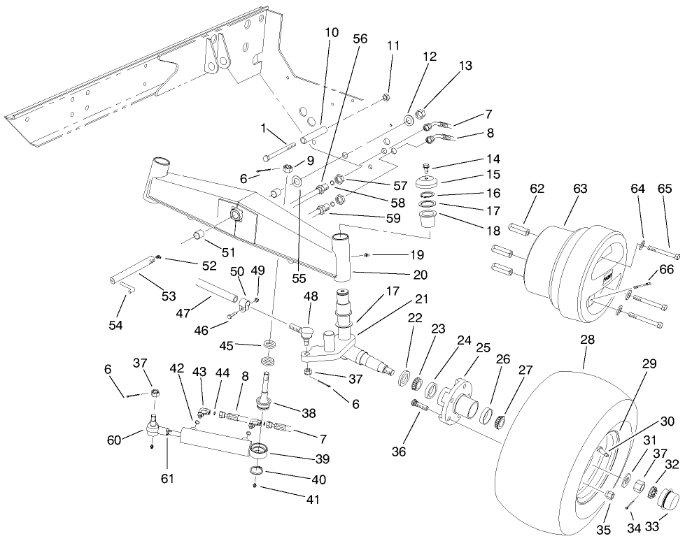 2-Wd Rear Axle Assembly (model No. 03800)