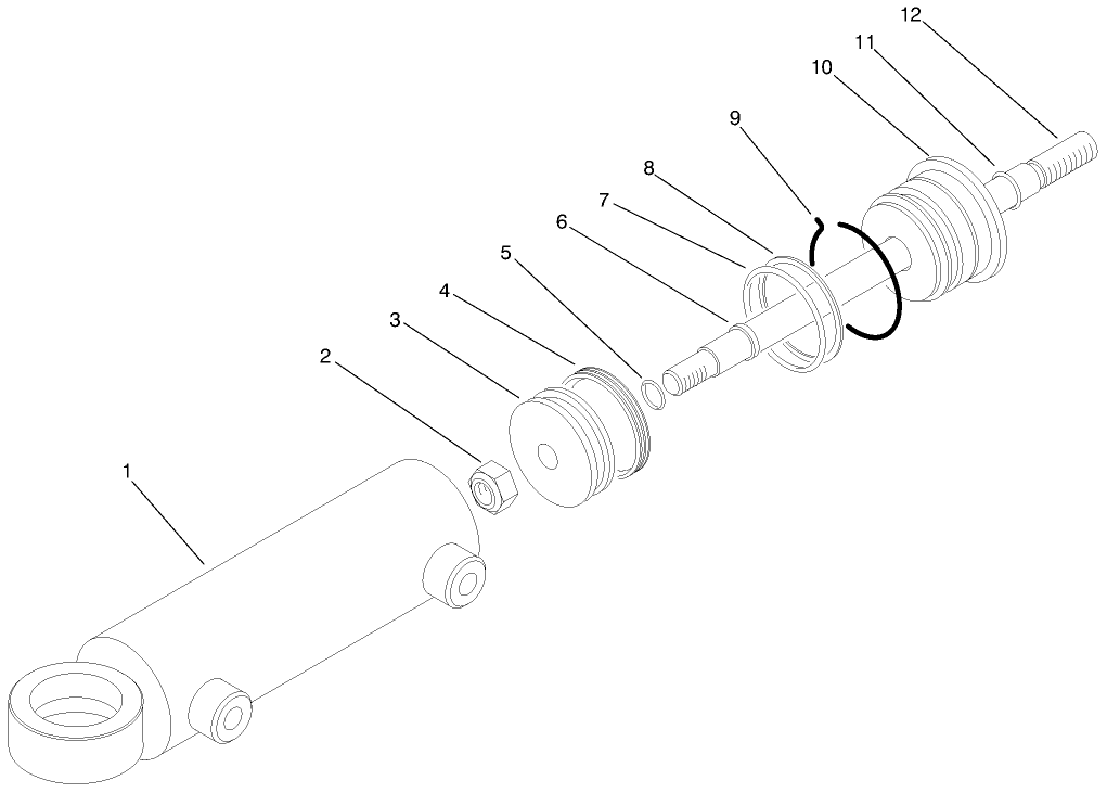 Hydraulic Cylinder No. 94-8142 (model No. 03800)