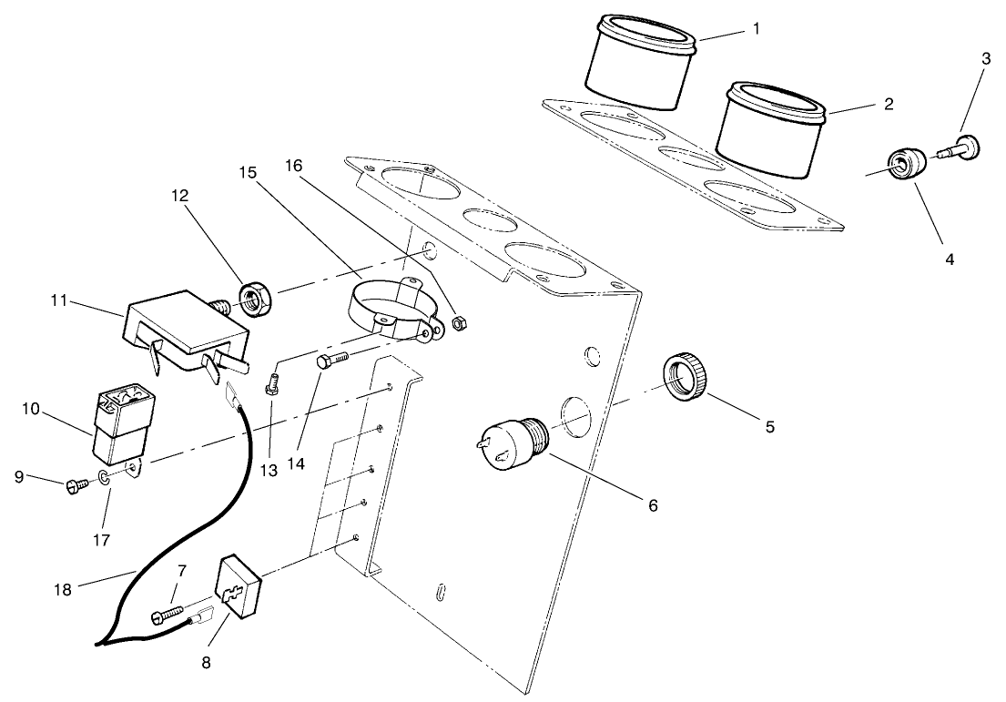 Steering Tower Electrical Assembly