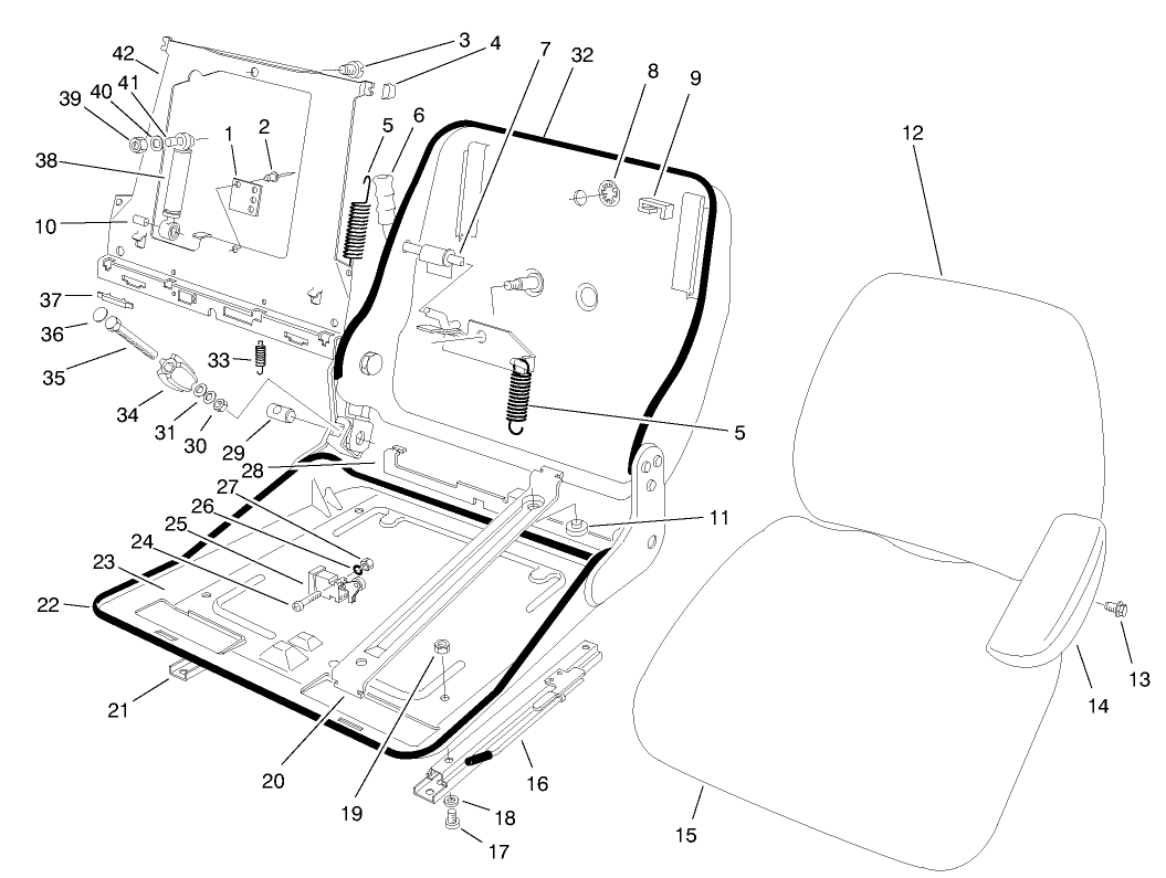 Suspension Seat Assembly