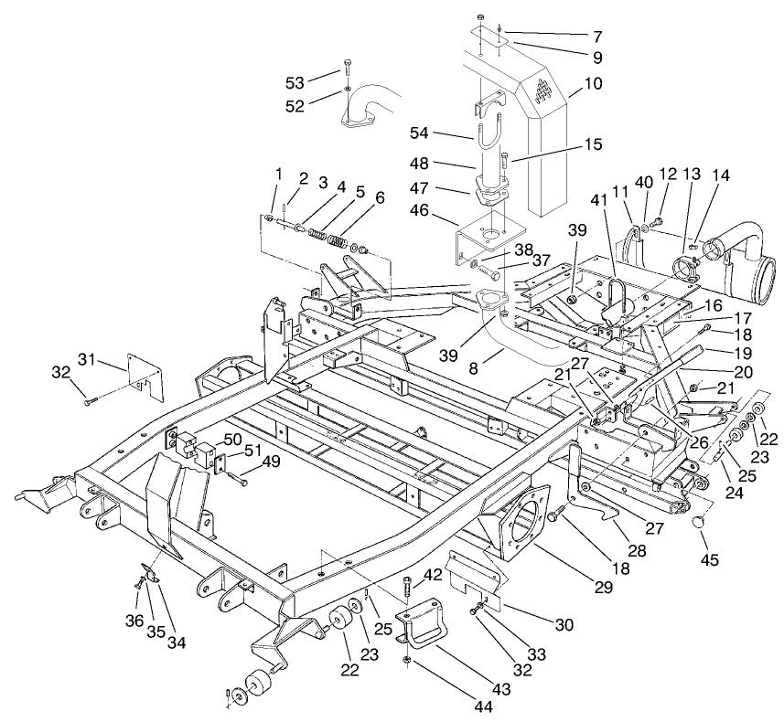 Chassis & Muffler Assembly