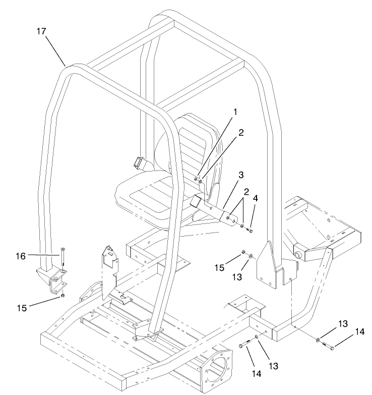Roll Over Protection System (r.o.p.s.)(model No. 03707 Only)
