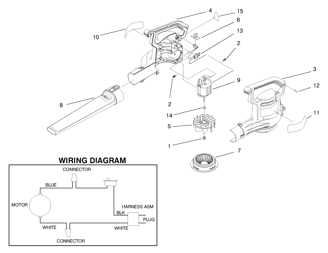 Power Sweep Blower Assembly