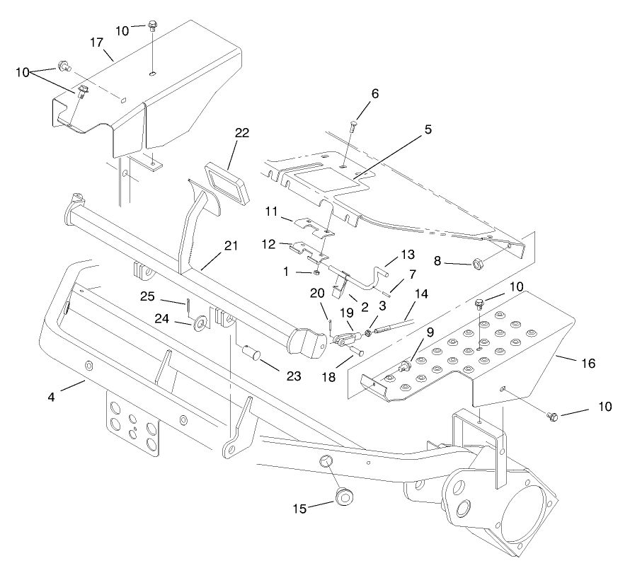 Frame & Brake Pedal Assembly