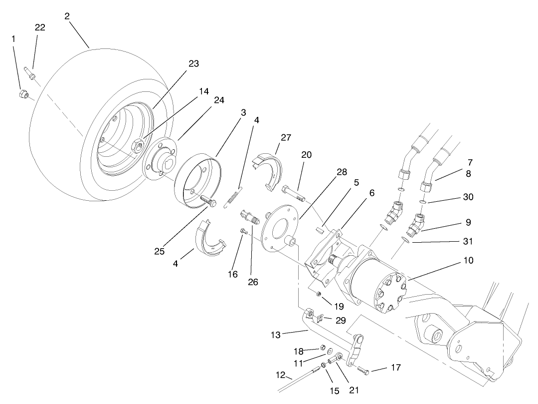 Front Wheel & Brake Assembly