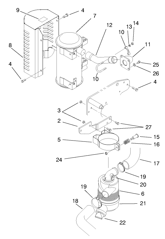 Muffler & Air Cleaner Assembly