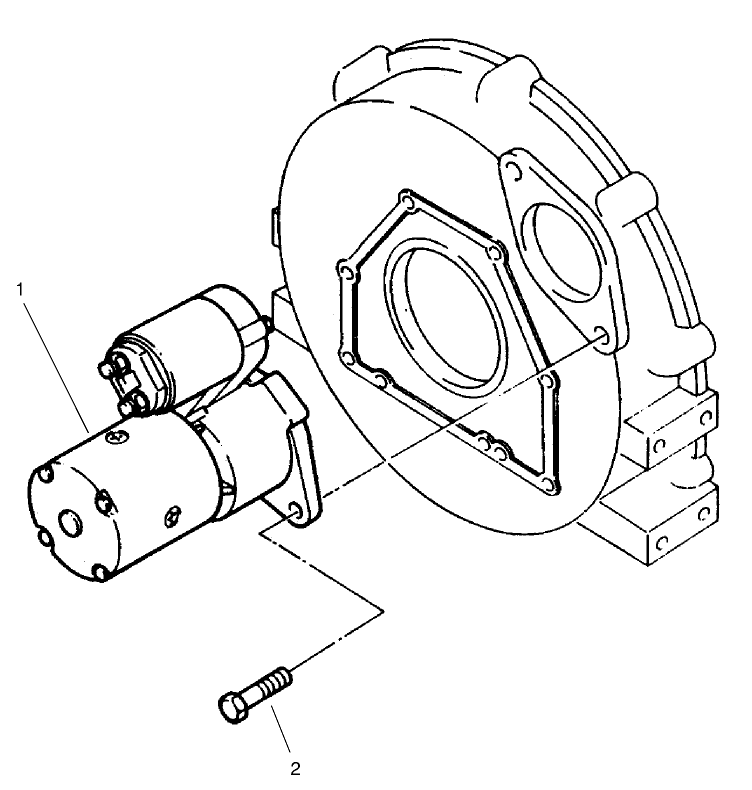 Starter Installation Assembly